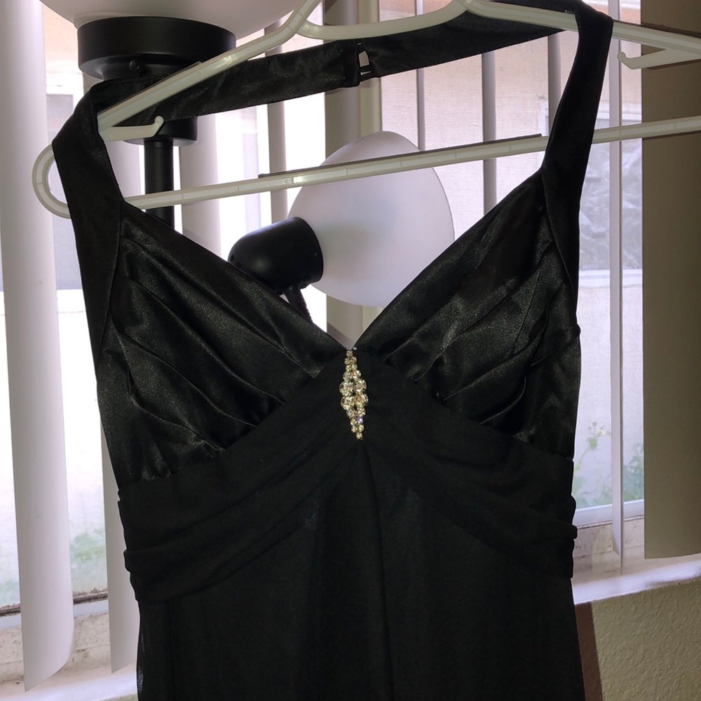 Little diamond studded black dress